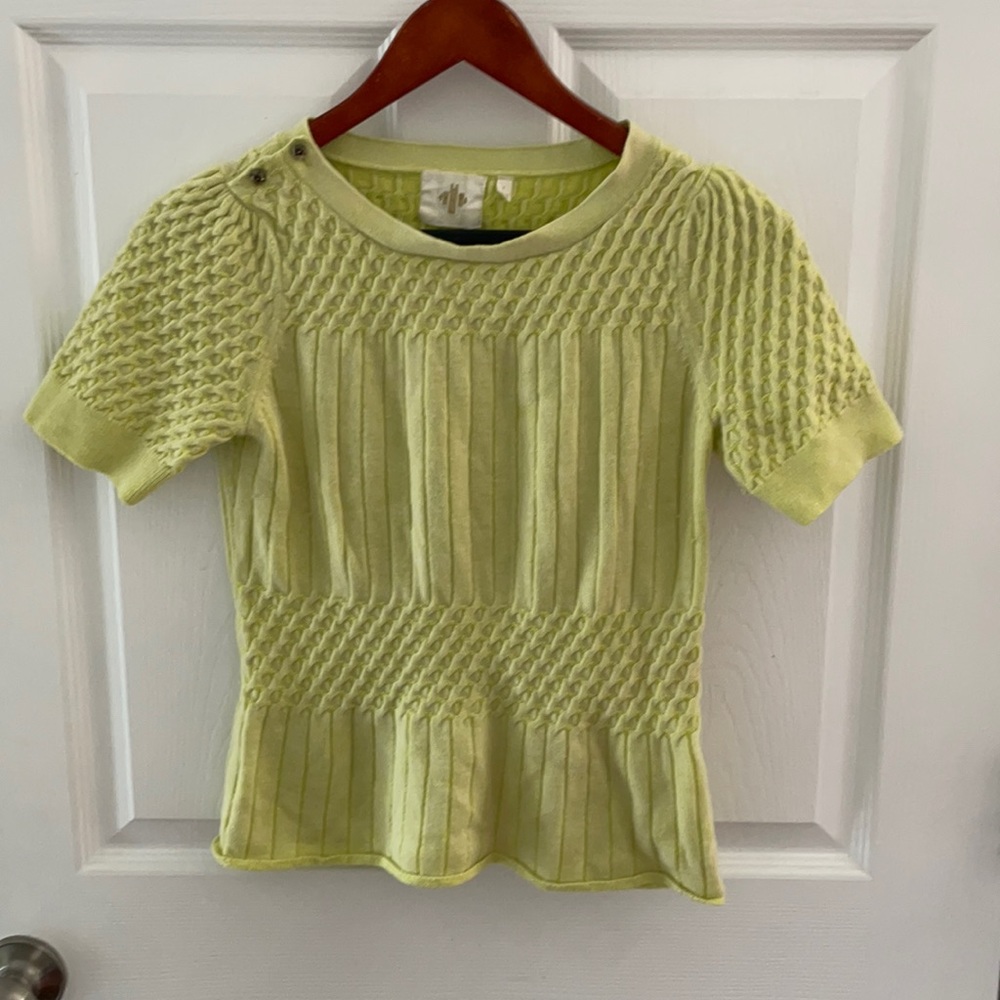 Anthropologie HWR short sleeve sweater size S